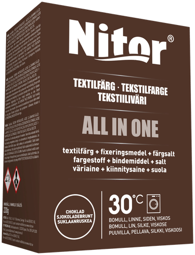 Nitor Tekstiiliväri All in one 230g ruskea