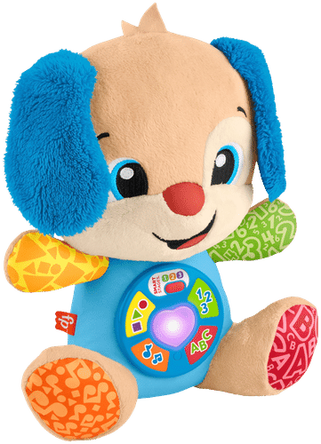 Fisher-Price 笑与学智能阶段小狗益智毛绒玩具