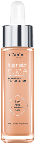 L'Oréal Paris True Match Nude Plumping Tinted Serum 3-4 Light-Medium -meikkivoide 30 ml