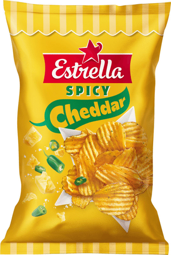 Estrella 辣味切达薯片 275g|Estrella Spicy Cheddar sipsi 275g