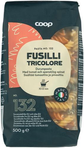 Coop 三色螺丝意面 500 g|Coop Fusilli Tricolori pasta 500 g