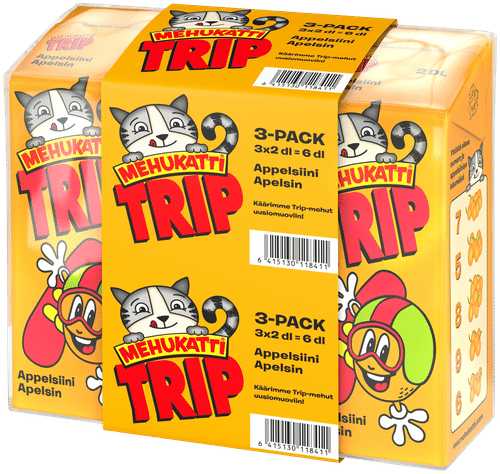 Mehukatti Trip橙汁饮品 2分升 3包装
