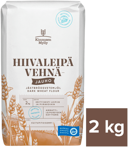 Kinnusen Mylly Hiivaleipävehnäjauho 2 kg|Kinnusen Mylly 酵母小麦粉 2 kg