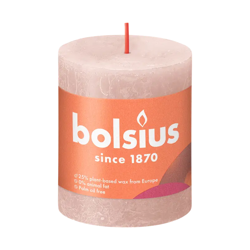 Bolsius 乡村风格PK 80/68 雾粉|Bolsius RUSTIIKKI PK 80/68 MISTY PINK