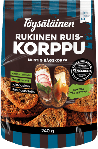Töysäläinen rukiinen ruiskorppu 240g