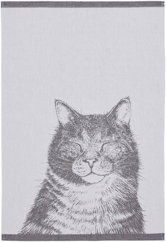 Finlayson keittiöpyyhe Kissa 2kpl 50x70cm musta-valkoinen