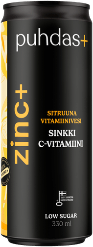 Puhdas+ 锌+维生素水柠檬 330 ml|Puhdas+ Zinc+ vitamiinivesi sitruuna 330 ml