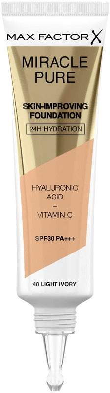 Max Factor 奇迹纯净粉底液 40 浅象牙白 30 ml