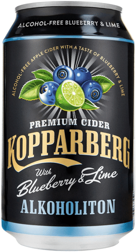 Kopparberg 高柏格蓝莓青柠无醇苹果气泡饮料(罐装) 33cl