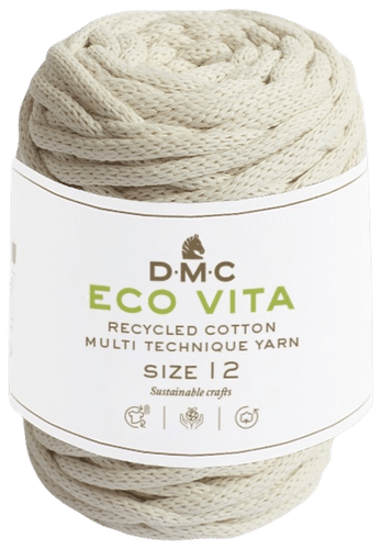 DMC Eco Vita nyörilanka 250g valkoinen