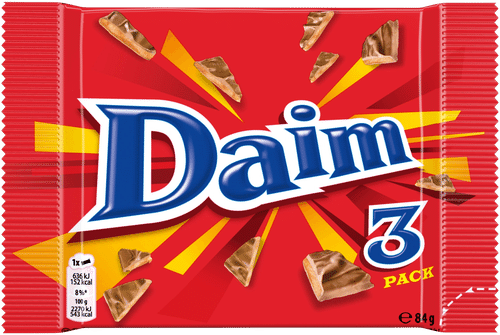 Daim 3条装巧克力棒84克(3x28克)