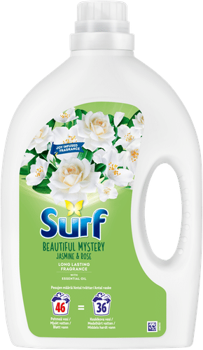 Surf Beautiful Mystery洗衣液 彩色和白色衣物 1.84升 46次洗涤