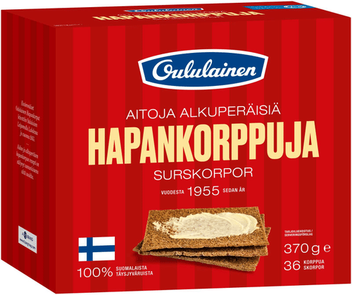 Oululainen 酸面包脆饼 370g|Oululainen Hapankorppu 370g