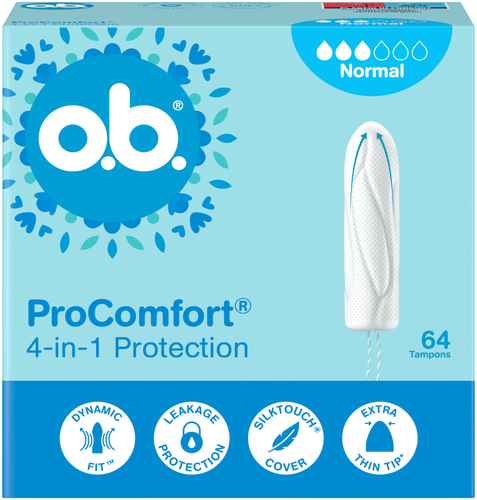 o.b.® ProComfort® Normal tamponi 64 kpl