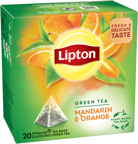 Lipton 20粒绿柑橘金字塔绿茶