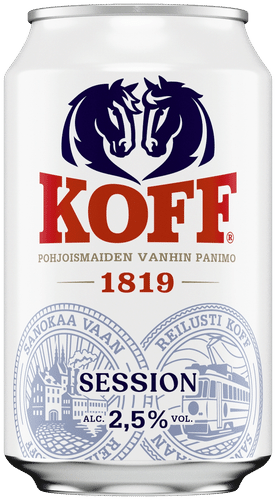 Koff gluteeniton Lager olut 2,5 % tölkki 0,33 L
