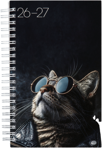 Time System 学校日历Cool Animals 26-27 18个月 酷猫