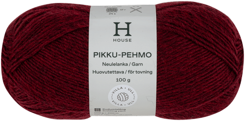 House 羊毛线 Pikku pehmo 100克 酒红 200094