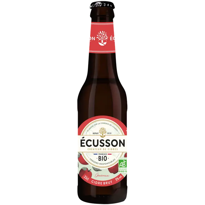 Eclor Ecusson Bio Cidre Brut 5% 0,33l luomusiideri|Eclor Ecusson Bio Cidre Brut 5% 0.33l 有机苹果饮品
