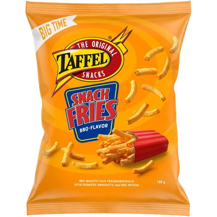 Taffel Snack Fries bbq maustettu sipsi 180g-Taffel 小吃薯条烧烤调味薯条 180g