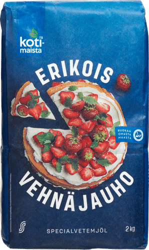 Kotimaista 2kg erikoisvehnäjauho|Kotimaista 2公斤特制小麦粉