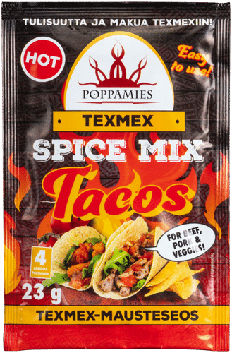 Poppamies 墨西哥塔可辣味调味料 23g|Poppamies Texmex Spice Mix Tacos hot mausteseos 23g