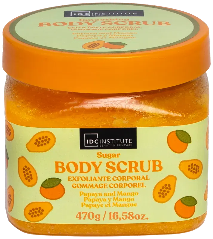 IDC Institute 木瓜芒果糖身体磨砂 470g|IDC Institute Papaya & Mango sokerivartalokuorinta 470g