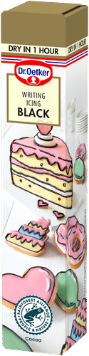Dr. Oetker Writing icing black - musta sokerikuorrute 25g|Dr. Oetker 黑色糖霜笔 - 黑色糖霜 25g