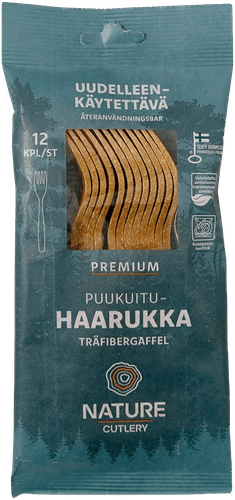 Nature Line 木纤维叉 Premium 12 kpl