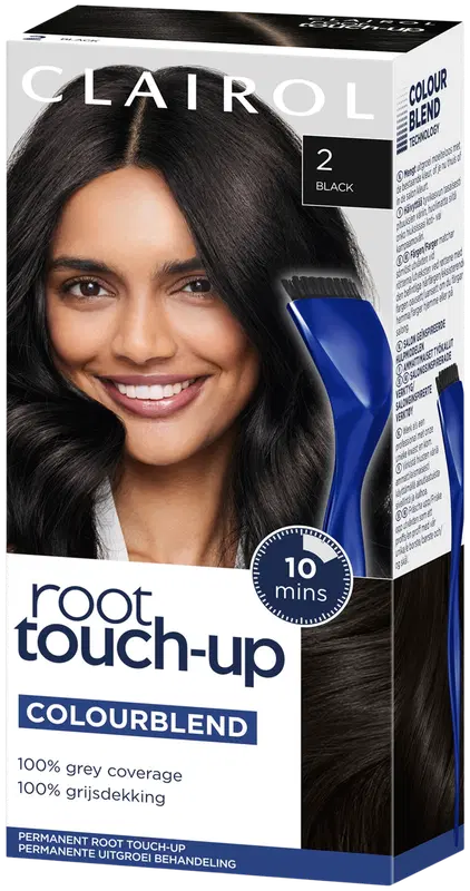 Clairol 根部补色染发剂 2 黑色|Clairol Root touch-up tyviväri 2 musta