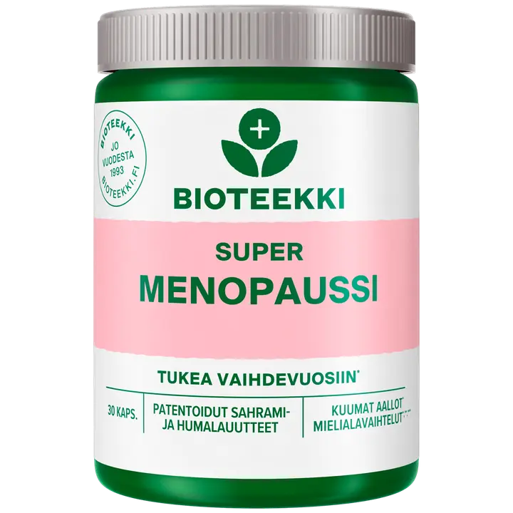 Bioteekki Super Menopaussi ravintolisä 30 kaps.-Bioteekki Super Menopaussi 营养补充品 30粒