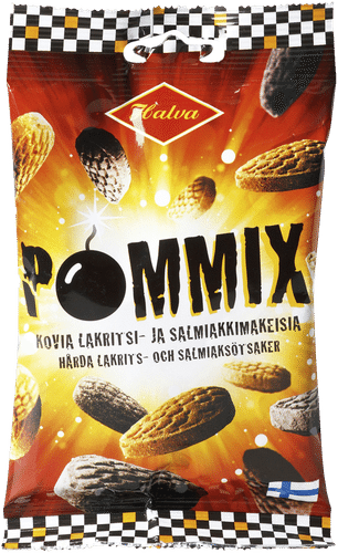 Halva Pommix甘草咸味糖 100 g|Halva Pommix salmiakki 100 g