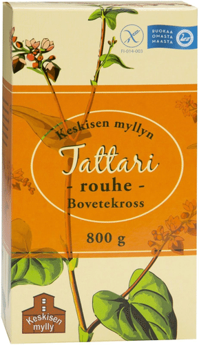 Keskisen Myllyn Kotimainen Täysjyvä Tattarirouhe 800g|Keskisen Mylly 国产全麦荞麦碎粒 800g