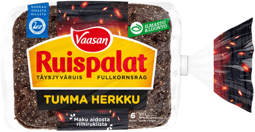 Vaasan Ruispalat Tumma Herkku 300g 6 kpl täysjyväruisleipä|Vaasan 黑麦面包片 深色美味 300g 6片 全麦黑麦面包