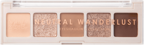 MUA Make Up Academy Eyeshadow Palette 5 shades 3,2 g Neutral Wanderlust luomiväripaletti