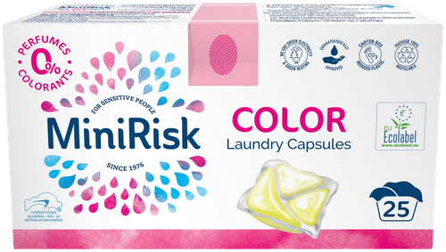 Mini Risk 彩色衣物洗衣胶囊 25 kpl