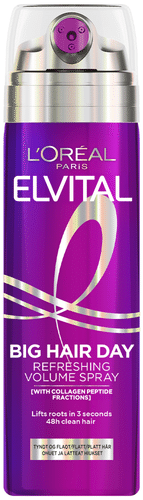 L'Oréal Paris Elvital Collagen Lifter Big Hair Day Refreshing Volume Spray ohuille ja latteille hiuksille 200 ml