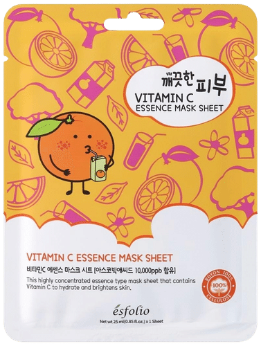 Esfolio Pure Skin 维C精华面膜|Esfolio Pure Skin Vitamin C Essence Mask Sheet