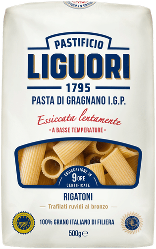 Liguori 杜兰小麦通心粉 Rigatoni IGP 500g|Liguori durumvehnäpasta Rigatoni IGP 500g