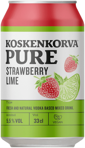 Koskenkorva 纯草莓青柠 5.5% 330毫升罐装