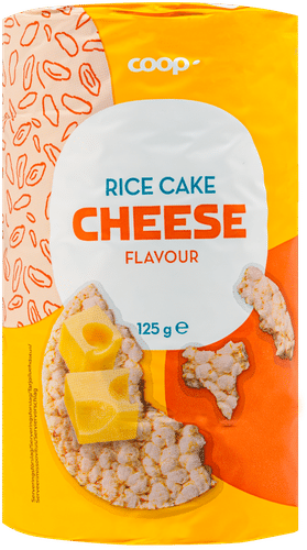Coop riisikakut juusto gluteeniton 125 g|Coop 米饼(奶酪味)无麸质 125 g