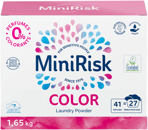 Mini Risk 彩色衣物洗衣粉 1,65kg