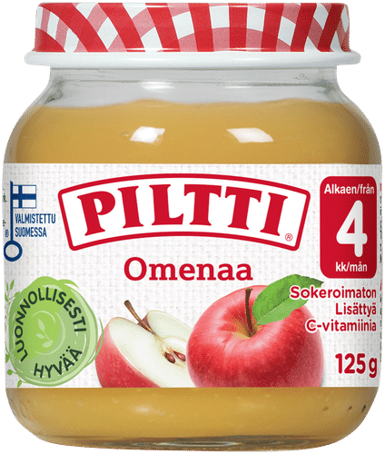 Piltti 125克苹果水果泥 4个月