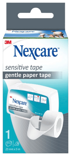 Nexcare Sensitive胶带,25毫米x5米 1 rulla
