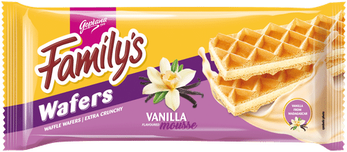 Familys Family's 香草慕斯威化 130 g|Family’s wafers vanilla mousse vohveli 130 g