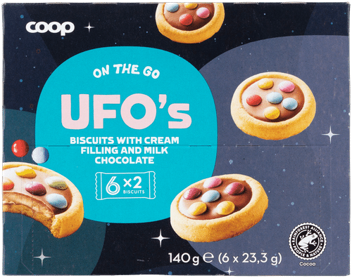 Coop UFO's täytekeksi 140 g|Coop UFO夹心饼干 140 g