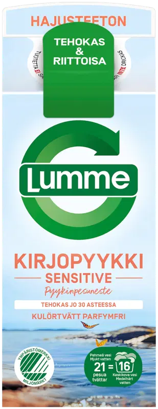 Lumme 彩色衣物敏感肌无香洗衣液 750ml|Lumme Kirjopyykki Sensitive hajusteeton pyykinpesuneste 750ml