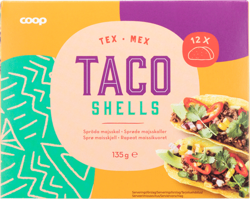 Coop 塔可饼皮 135克 12 kpl|Coop tacokuoret 135 g 12 kpl