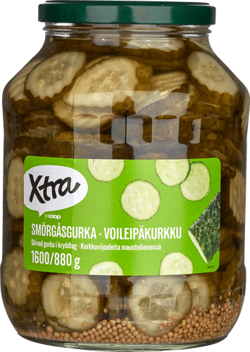 Xtra 调味汁泡三明治黄瓜片 1600/880 g