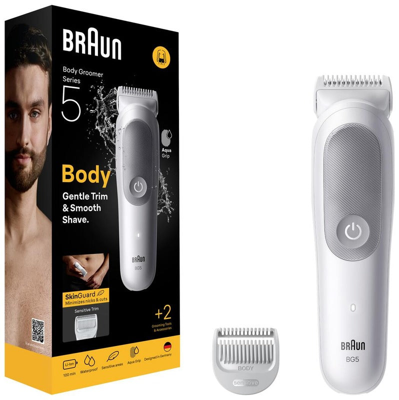 Braun 5系 BG5500 柔和灰 体毛修剪器|Braun Series 5 BG5500 Gentle Grey Vartalotrimmeri